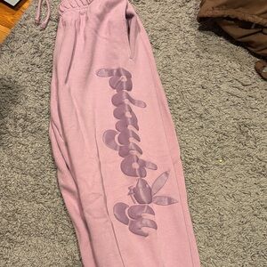 PLAYBOY lavender purple joggers